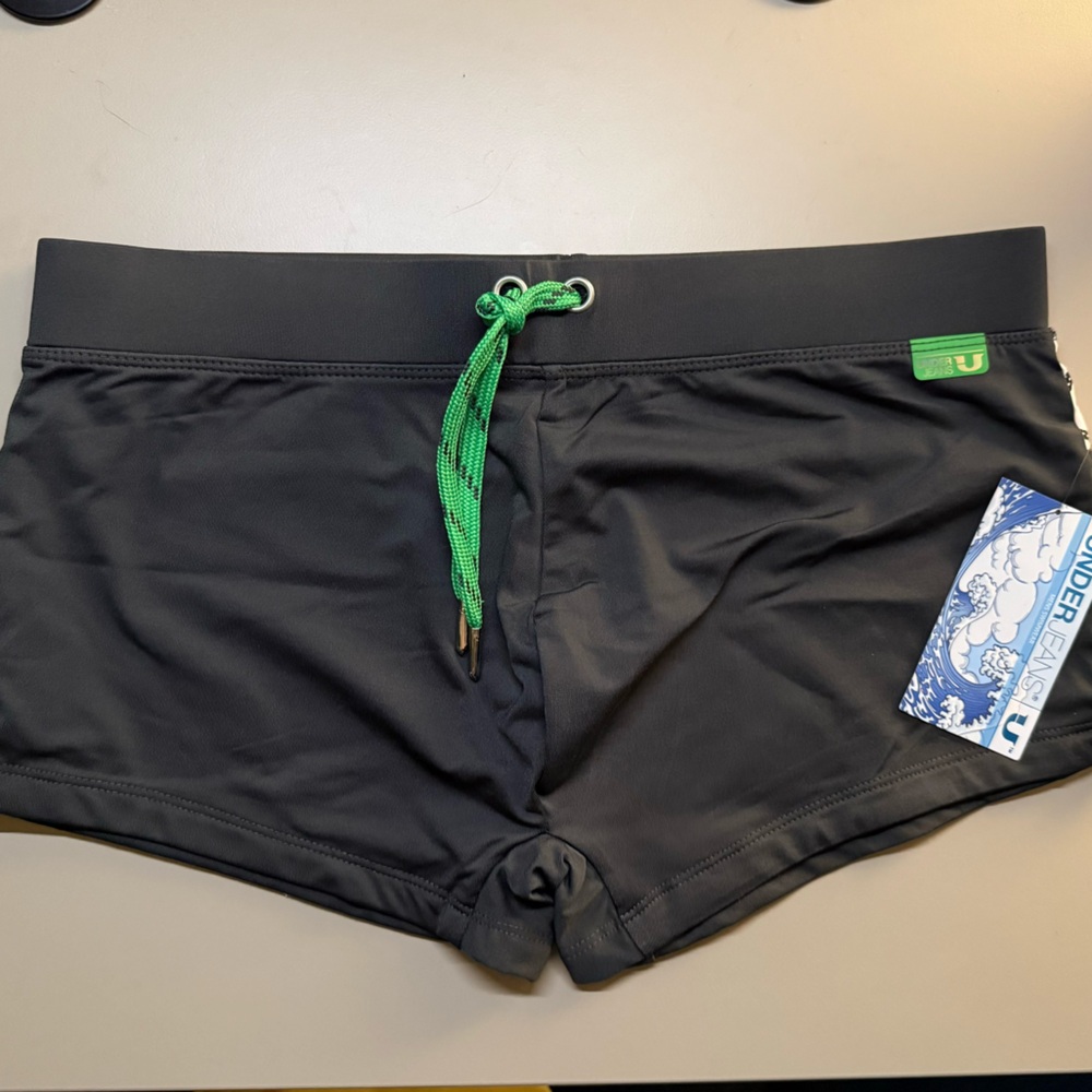 Junk UnderJeans Zallaq Swim Trunk, Charcoal, NWT